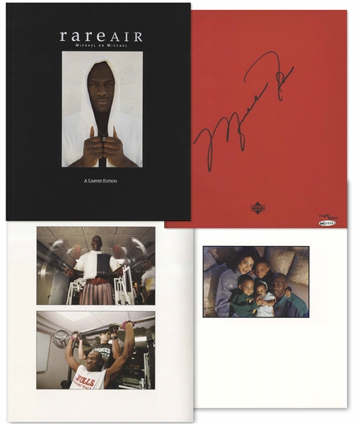 Michael Jordan Signed Limited Edition of ''rare AIR / Michael on Michael'' -- Full of Photographs of Michael's Life and on the Court